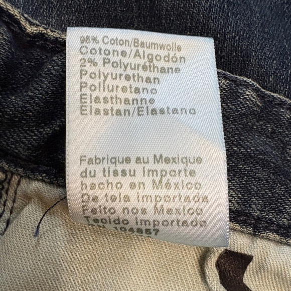 AG Adriano Goldschmied Ex Boyfriend Slouchy Slim Crop Blue Denim Jeans Size 28 - Picture 11 of 13